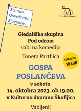 PREDSTAVA GOSPA POSLANČEVA